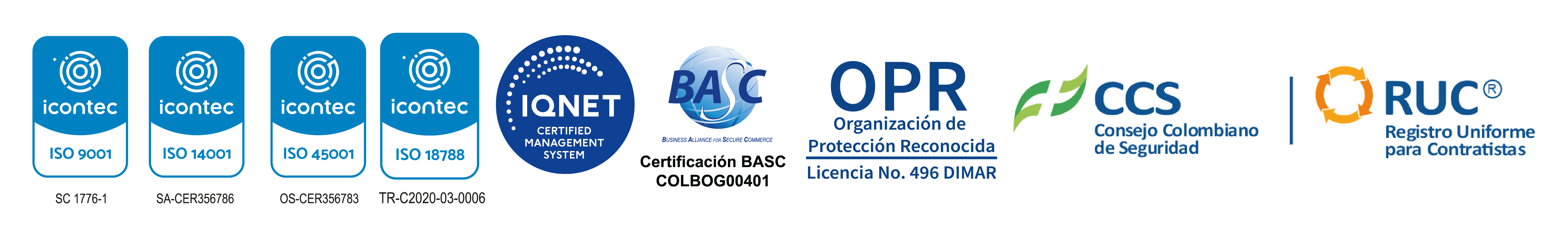 Banner de Certificaciones de SevinLTDA